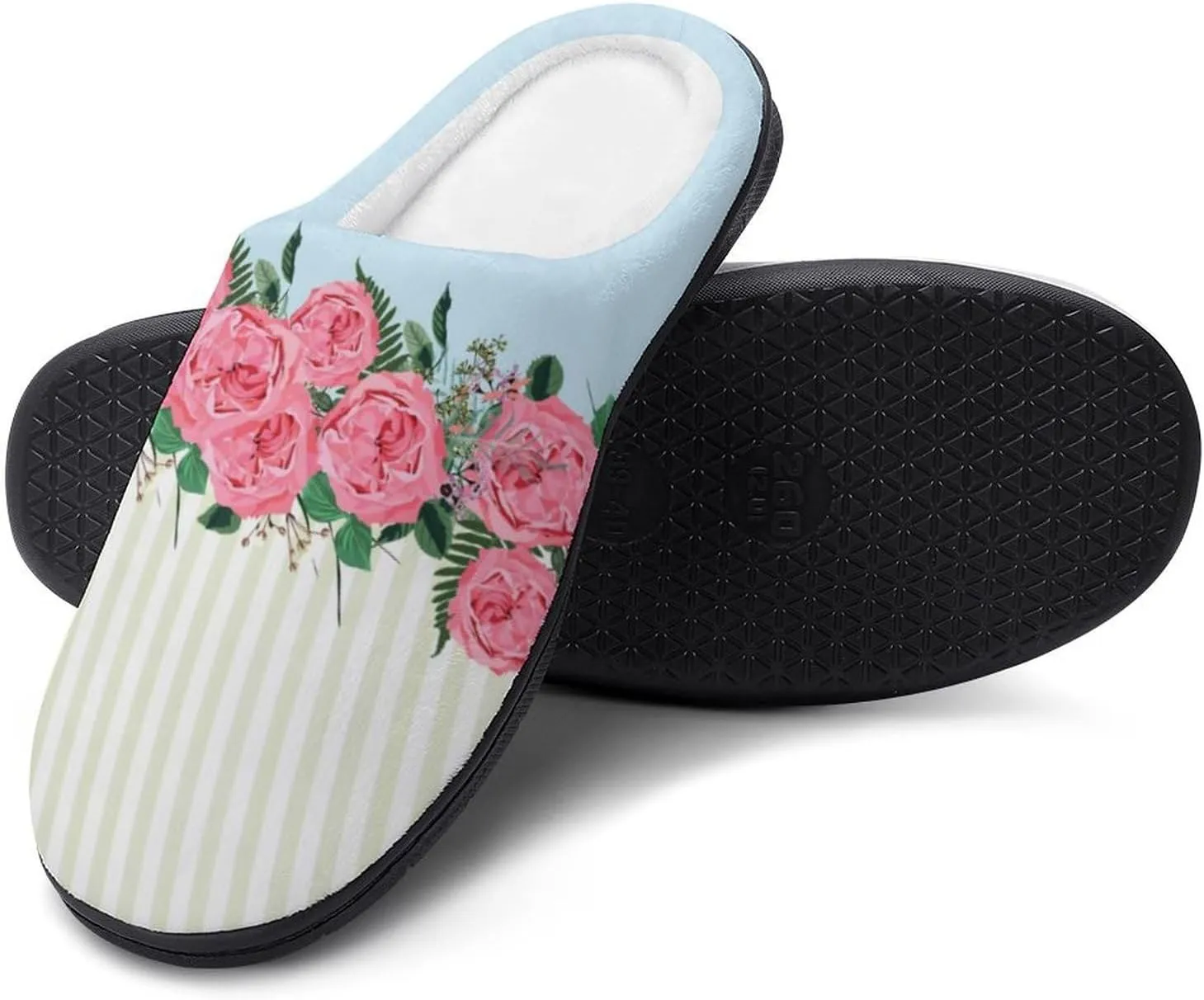 Halloween House Slippers For Woman Ladies Memory Foam Bedroom Slippers Indoor Outdoor Slip-On Shoes Soft Fall Slippers