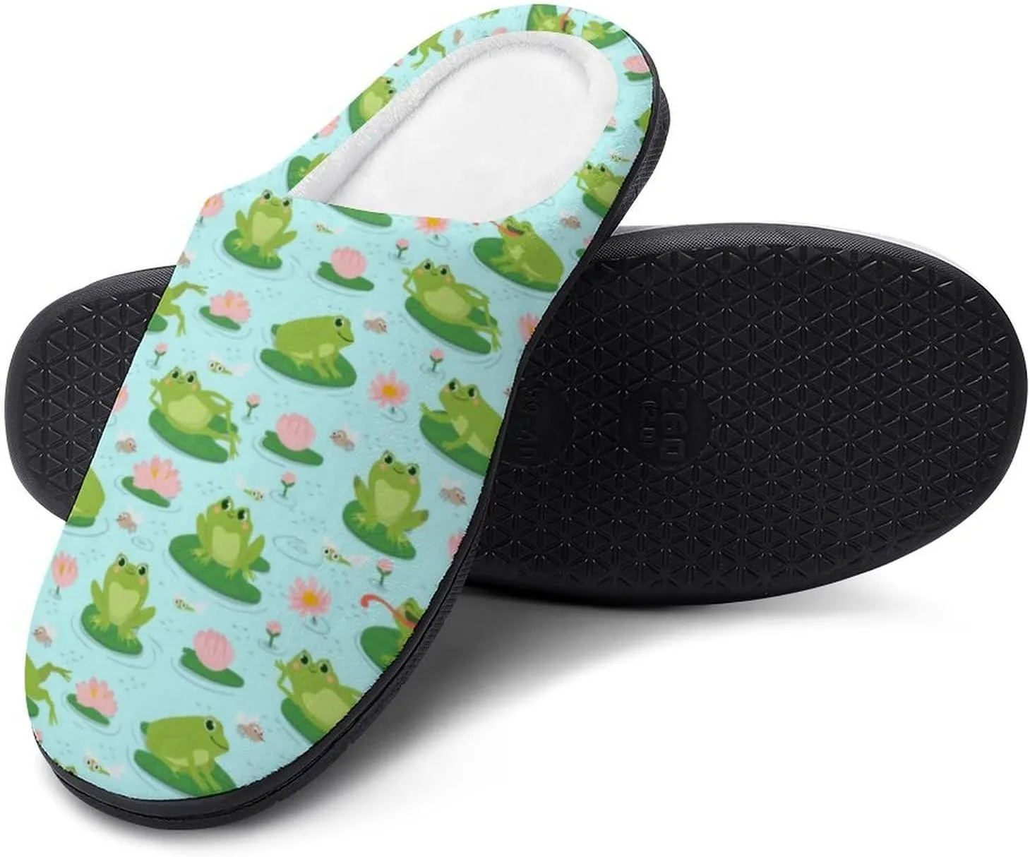 Halloween House Slippers For Woman Ladies Memory Foam Bedroom Slippers Indoor Outdoor Slip-On Shoes Soft Fall Slippers