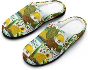 Halloween House Slippers For Woman Men Bedroom Slippers Indoor Outdoor Slip-On Shoes Non-Slip Sole Funny Fall Slippers