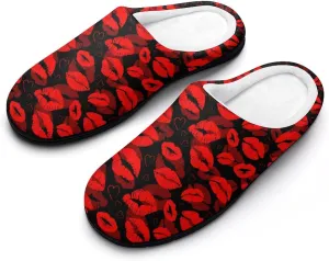 Halloween Party Green House Slippers For Woman Mens Funny Memory Foam Bedroom Slippers Indoor Outdoor Slip-On Shoes