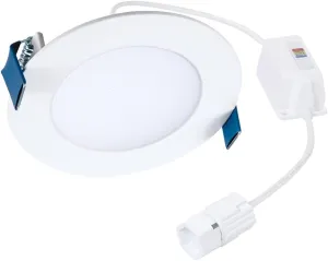 HALO Quicklink 4 Inch Canless Ultra-Thin Recessed Lighting LED Wafer Light for Ceiling and Shower - 1 Pack Add on Fixture - 605 Lumens - 5 Selectable Color Temperatures, 0-10V Commercial Dimming