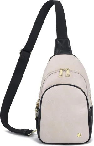 Haytijoe Crossbody Bags for Women Leather Sling Bag Anti-theft Cross Body Bag Travel Sling Purse Chest Bags Fanny Packs