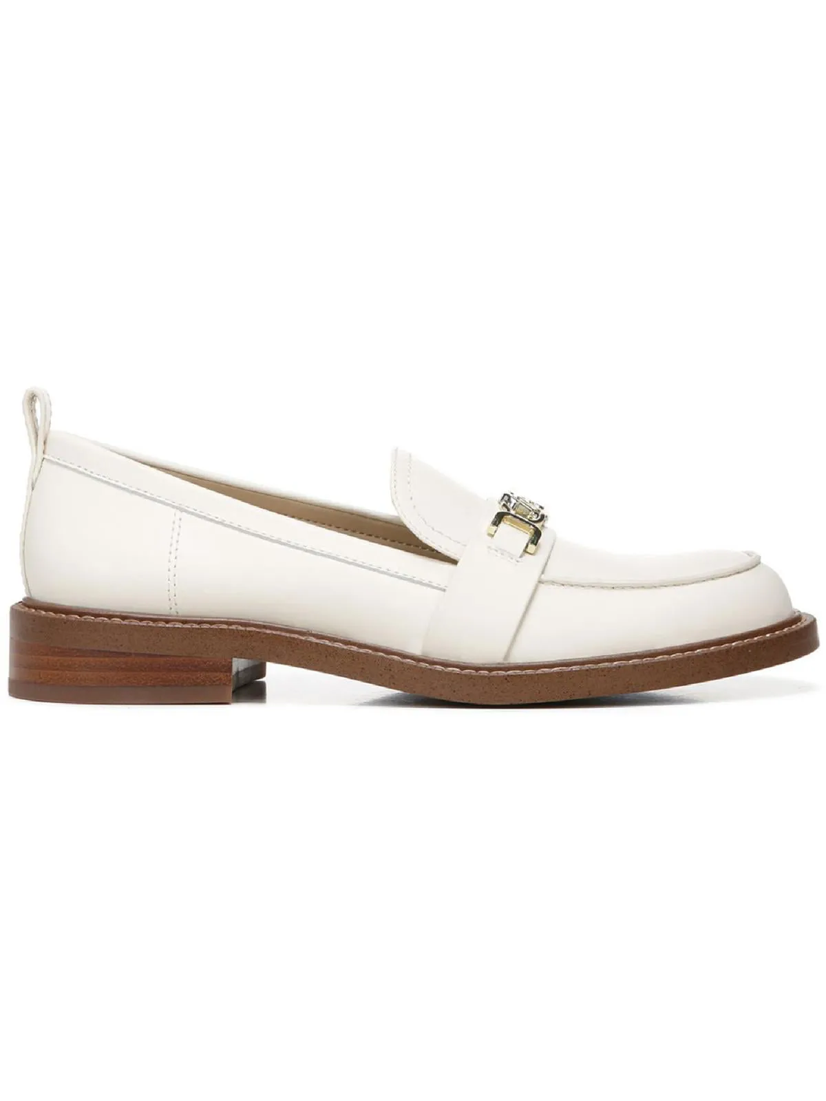 Heeled Rounded Leather Christy On Block Low-priced Dress Ivory Edelman Comprehensive catalog Slip Toe Sam Loafers
