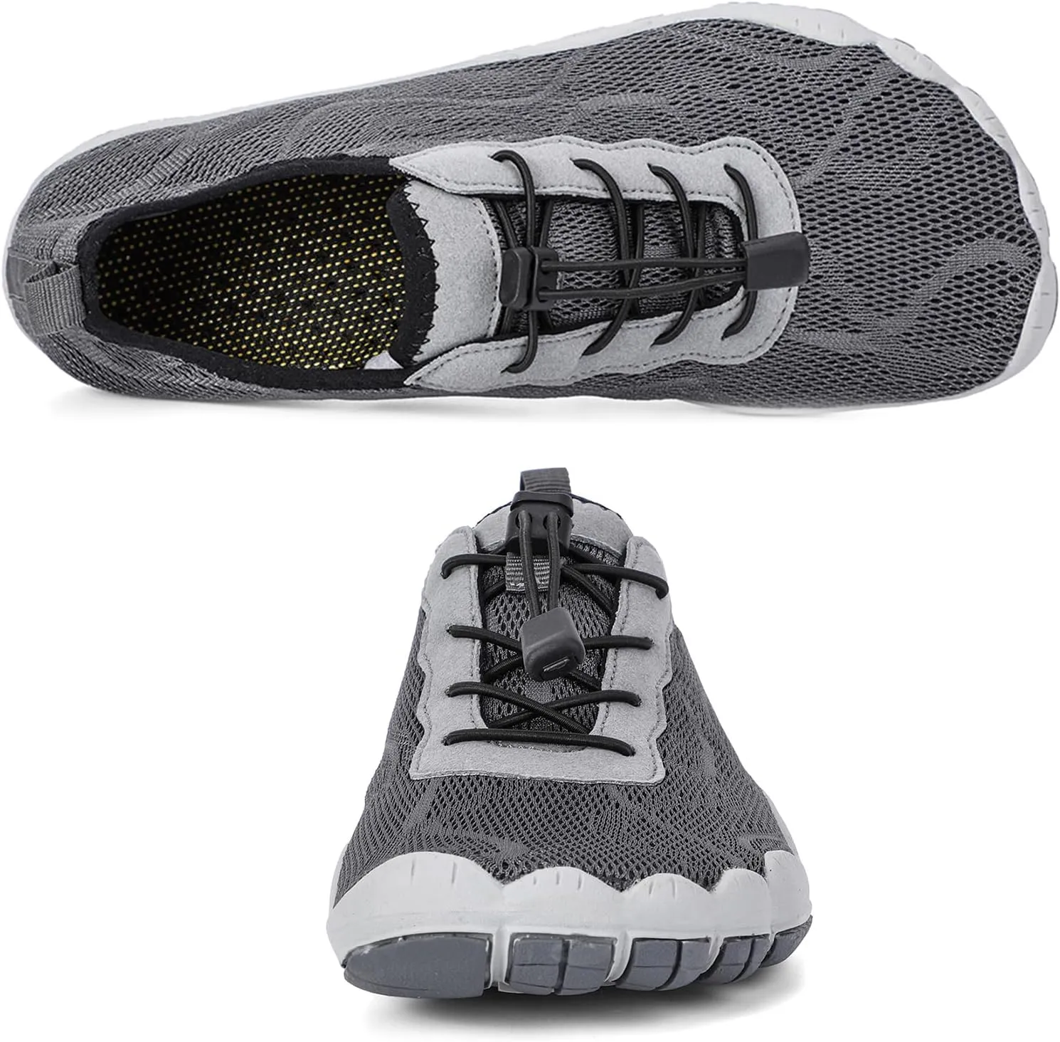 HIITAVE Men Barefoot Water Shoes Beach Aqua Socks Quick Dry for Outdoor Sport Hiking Swiming Surfing