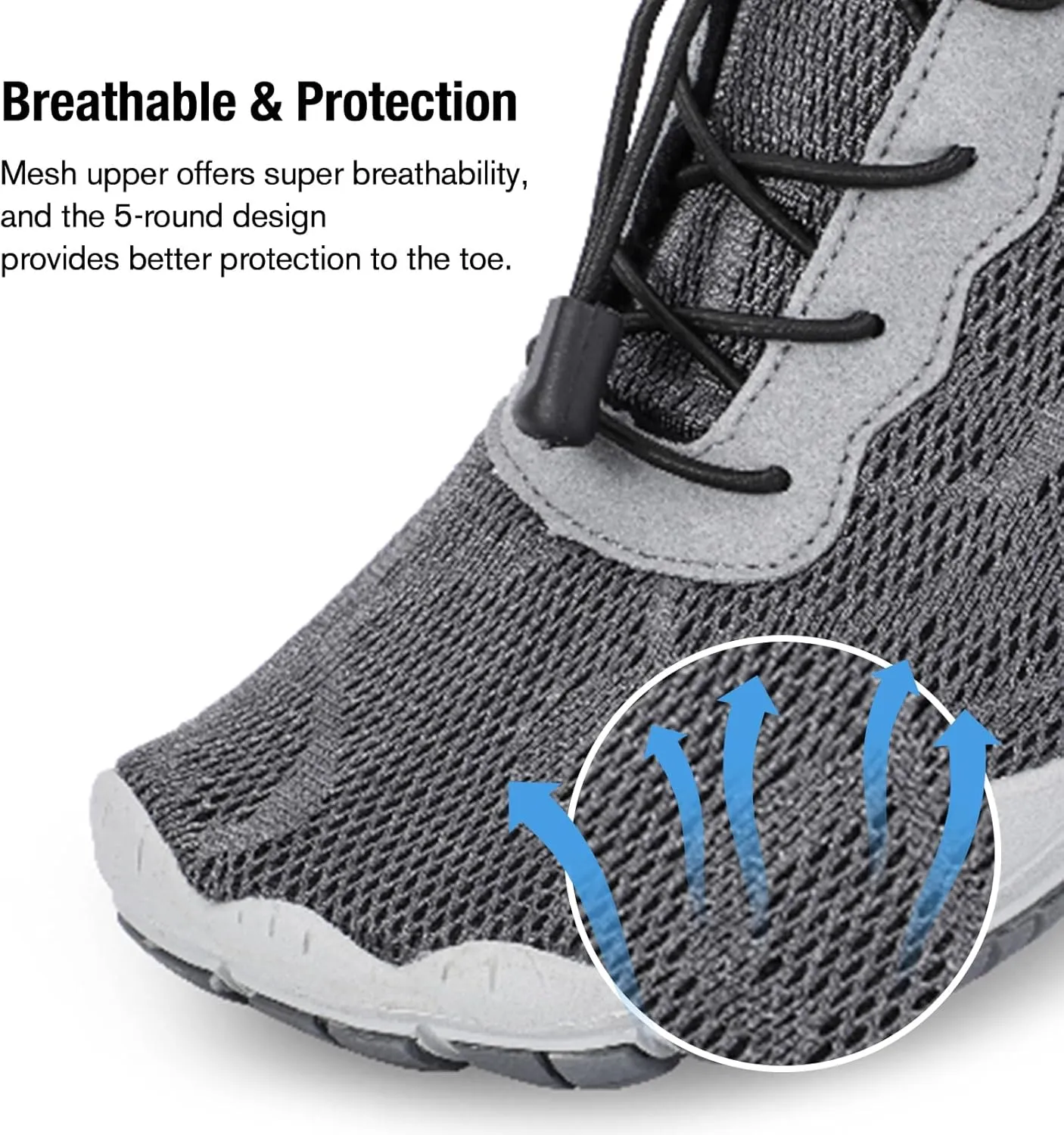 HIITAVE Men Barefoot Water Shoes Beach Aqua Socks Quick Dry for Outdoor Sport Hiking Swiming Surfing