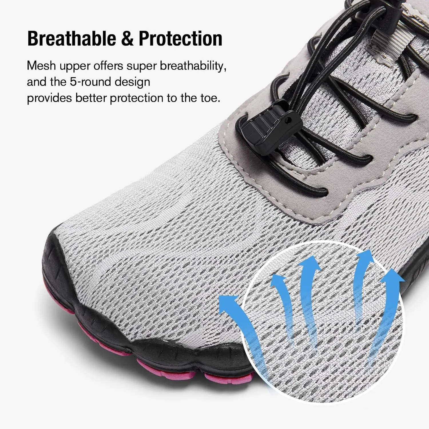 hiitave Womens Water Shoes Quick Dry Barefoot for Swim Diving Surf Aqua Sports Pool Beach Walking Yoga