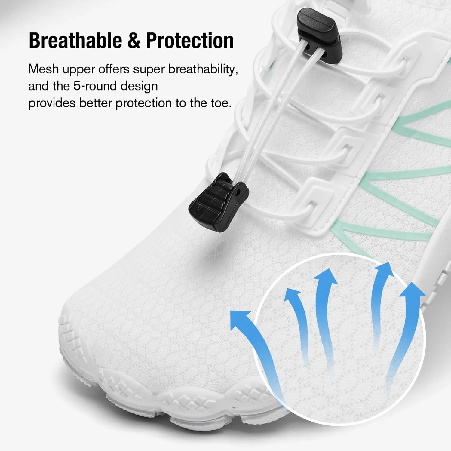 hiitave Womens Water Shoes Quick Dry Barefoot for Swim Diving Surf Aqua Sports Pool Beach Walking Yoga