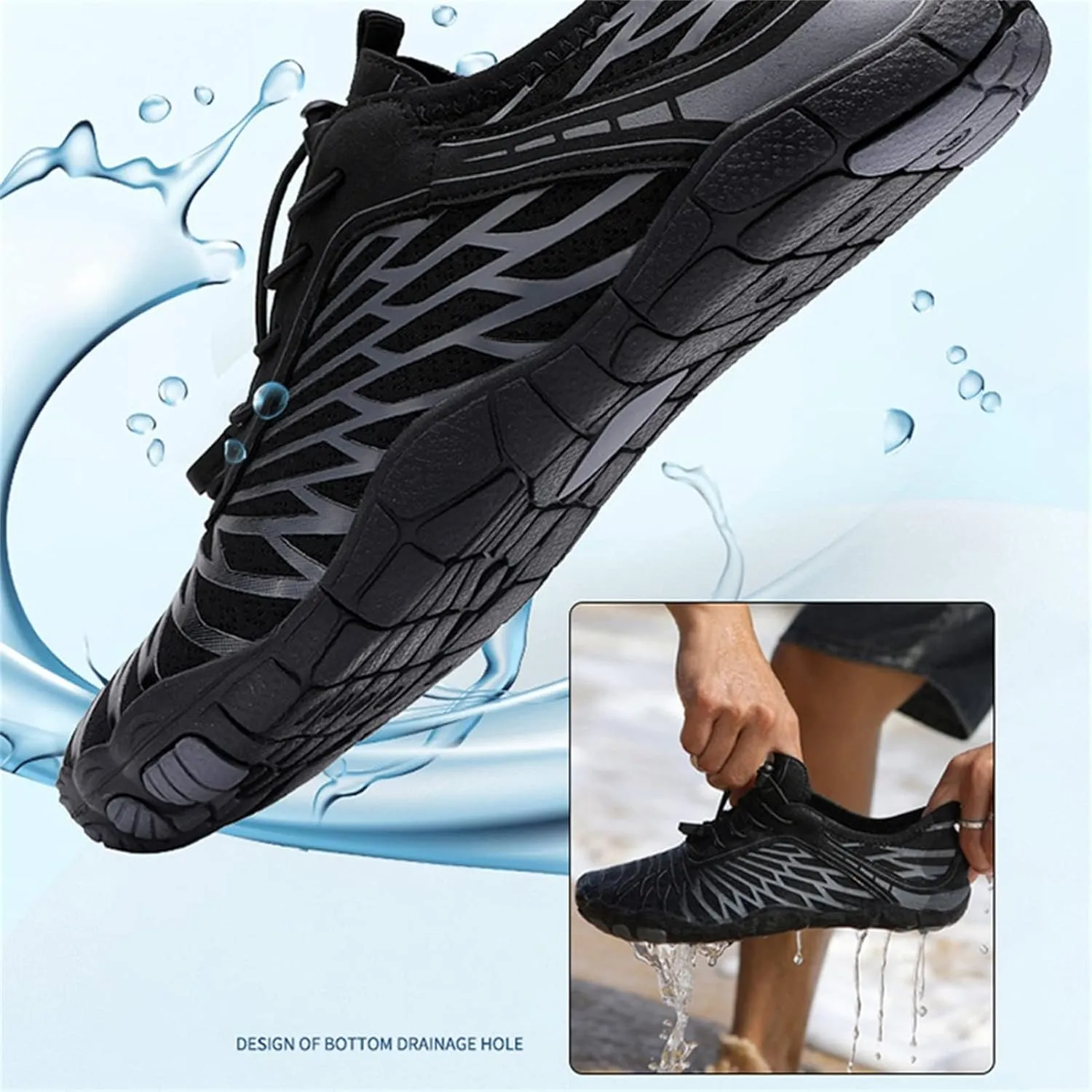 Hike Barefoot Shoes for Women Men, Pro Barefoot Shoes with Wide Toe Box, Breathable and Non Slip Athletic Shoes, Quick Dry Zero Drop Trail Running Shoes, Barefoot Sneakers Barefoot Footwear Shoes