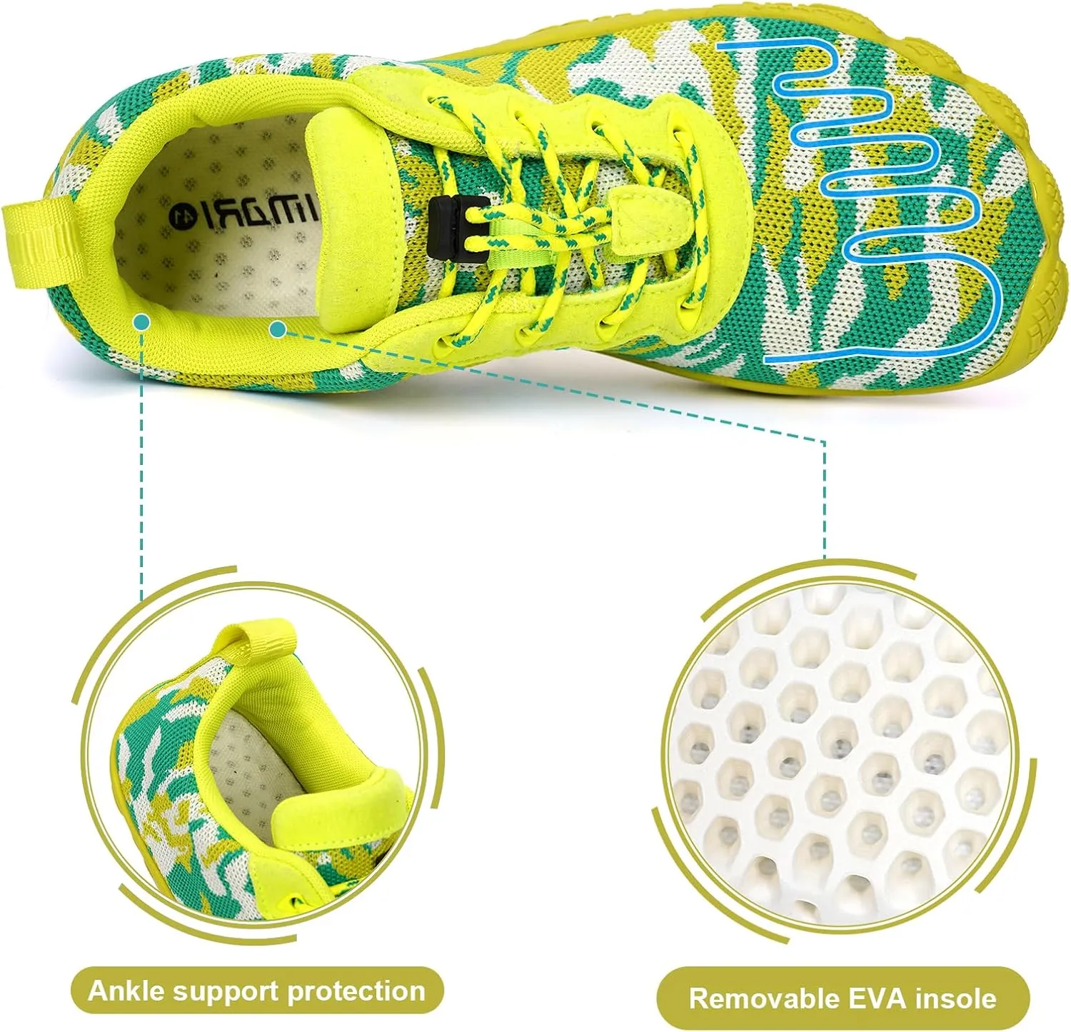 Hike Barefoot Water Shoes Womens Mens Footwear, Pro Hiking Boot Quick Dry Barefoot Beach Walking Women Men Travel Swim Shoes, Wide Toe Box Non-Slip Breathable Zero Drop Shoes