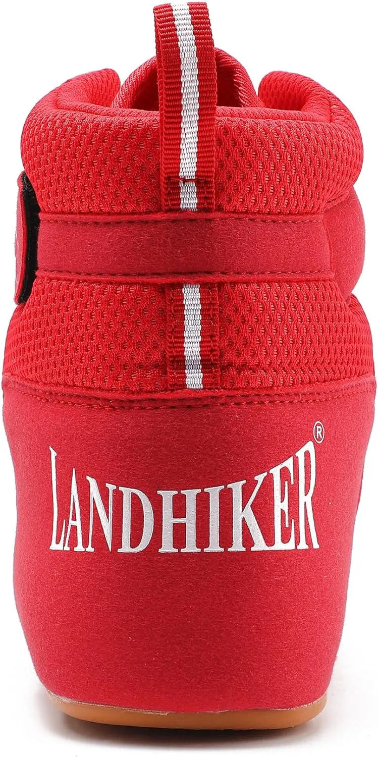 HIKLDK Wrestling Shoes Men Black Boxing Shoe for Men