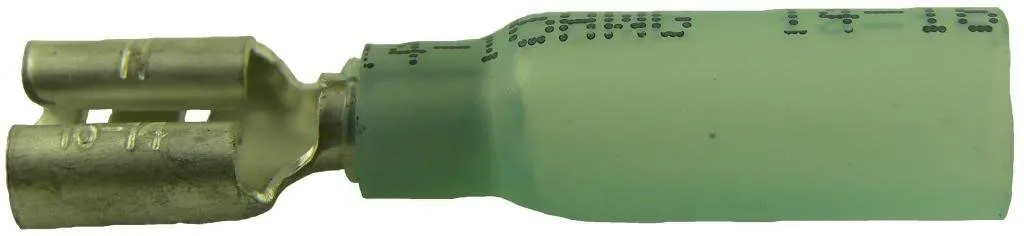 Hillsdale 40180 Heat Shrink 16-14 Gauge .250" Female Push-On Connector Pack of 100