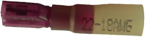 Hillsdale 40207 Heat Shrink 22-18 Gauge .250" Fully Insulated Female Push-On Connector Hump Jacket Pack of 100