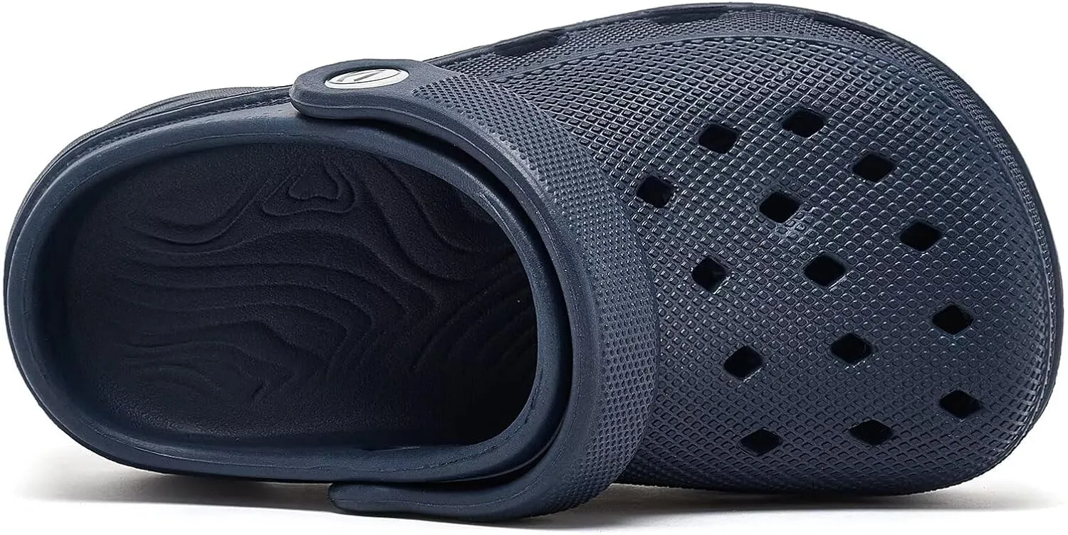 HOBIBEAR Kids Garden Clogs Toddler Sandals for Boys Girls Slipper Beach Water Shoes Slip on (Toddler/Little/Big Kids)