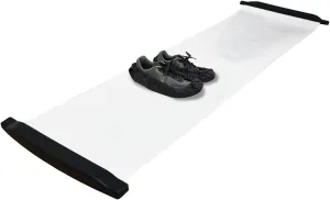 Hockey Slide Board with Booties, Workout Sliding Mat for Training, Exercise, Fitness, Includes Carrying Case, 6 Feet Length x 20-Inches Wide. (9040)