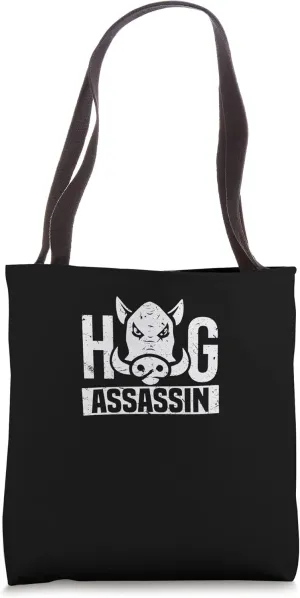 Hog Assassin | Funny Wild Hog Hunting Season Gift Tote Bag