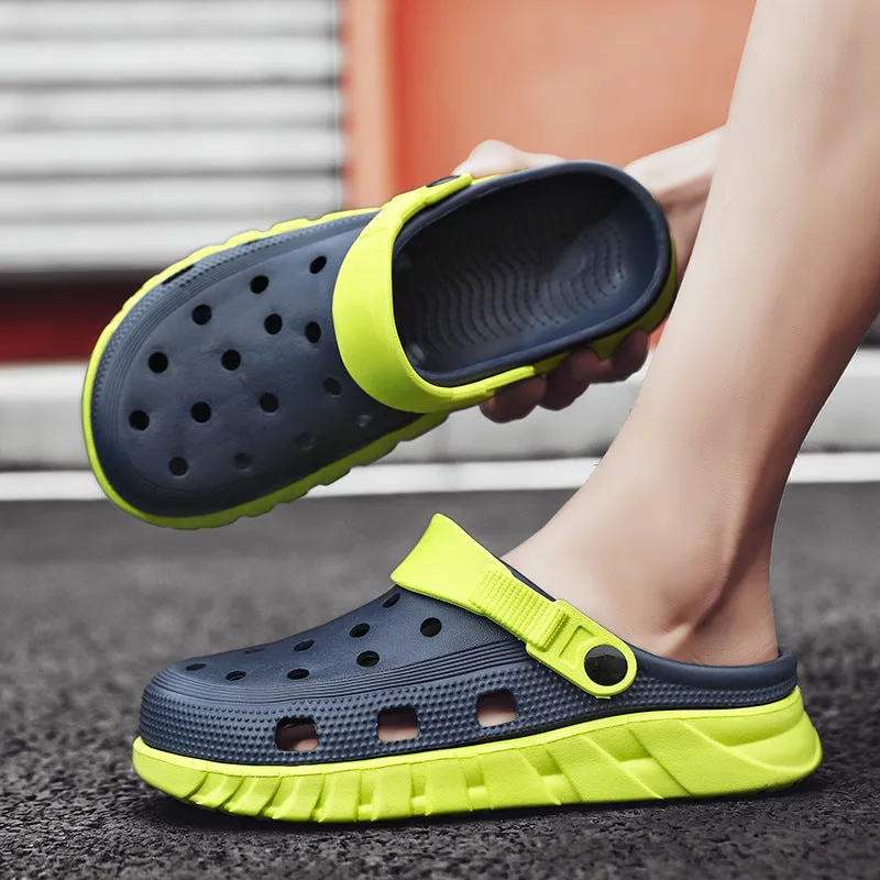 Hole Shoes Men's Outerwear Non-slip Wear-resistant Slippers
