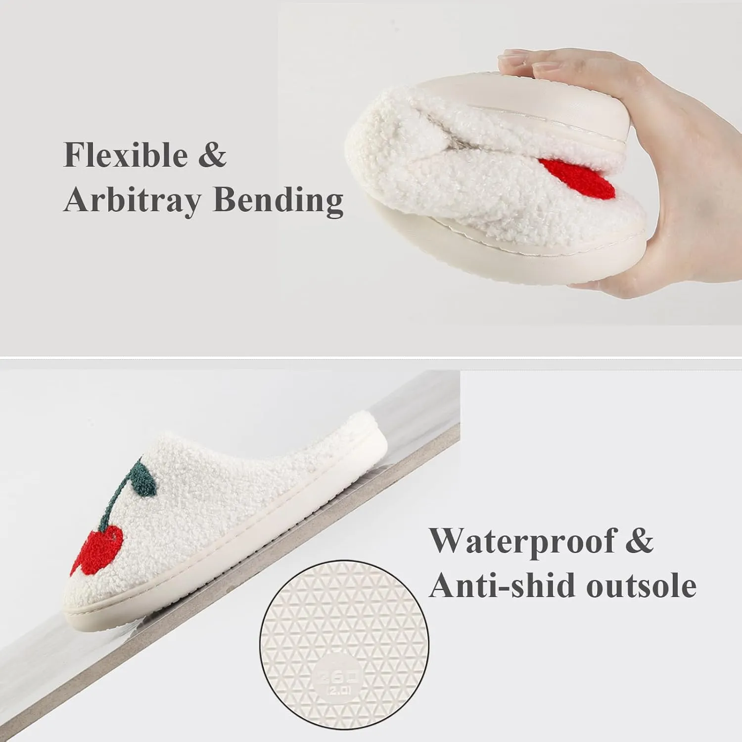 Home Slippers for Women Men Retro Soft Plush Lightweight Pineapple Strawberry Pumpkin Slippers Slip-on Cozy Indoor Outdoor Slippers Anti-Skid Sole 37-38