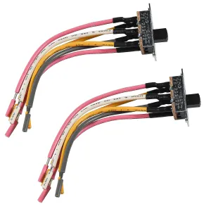 HQRP 2-Pack 6-Pin Ceiling Fan Slide Reverse Switch Compatible with Zing Ear ZE-209-22, SL13B, Canal SL13B-022, Well Tec DR74, Sun-Lite J-301, Shine Top LS-101H, UL Listed