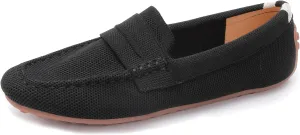 HROYL Women Loafer Knit Flats Lightweight Dressy Shoes Work Hiking Dance Flats Model WGDLJHC-1151
