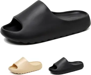 Hsttgsr Pillow Slippers for Women and Men, EVA Anti-Slip, Super Soft, Quick-Drying Comfort Cloud Slides for Showers, Lightweight Spa Massage Summer Sandals for Adults, Indoor and Outdoor