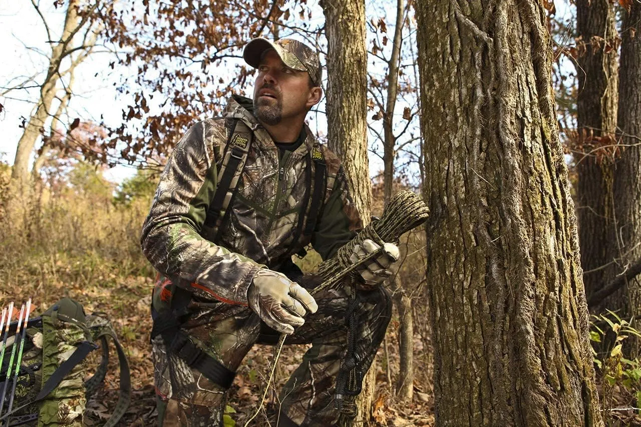 Hunter Safety System Non-Reflective Lifeline for Tree-Stand Hunting Safety Harness