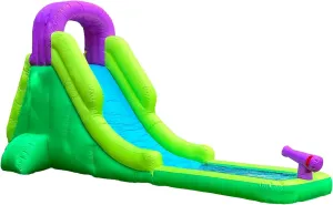Hurricane River Inflatable Water Slide for Kids - Water Park with Slides, Climbing Wall, Water Cannon and Splash Pool - Ages 5 and Up - with Blower
