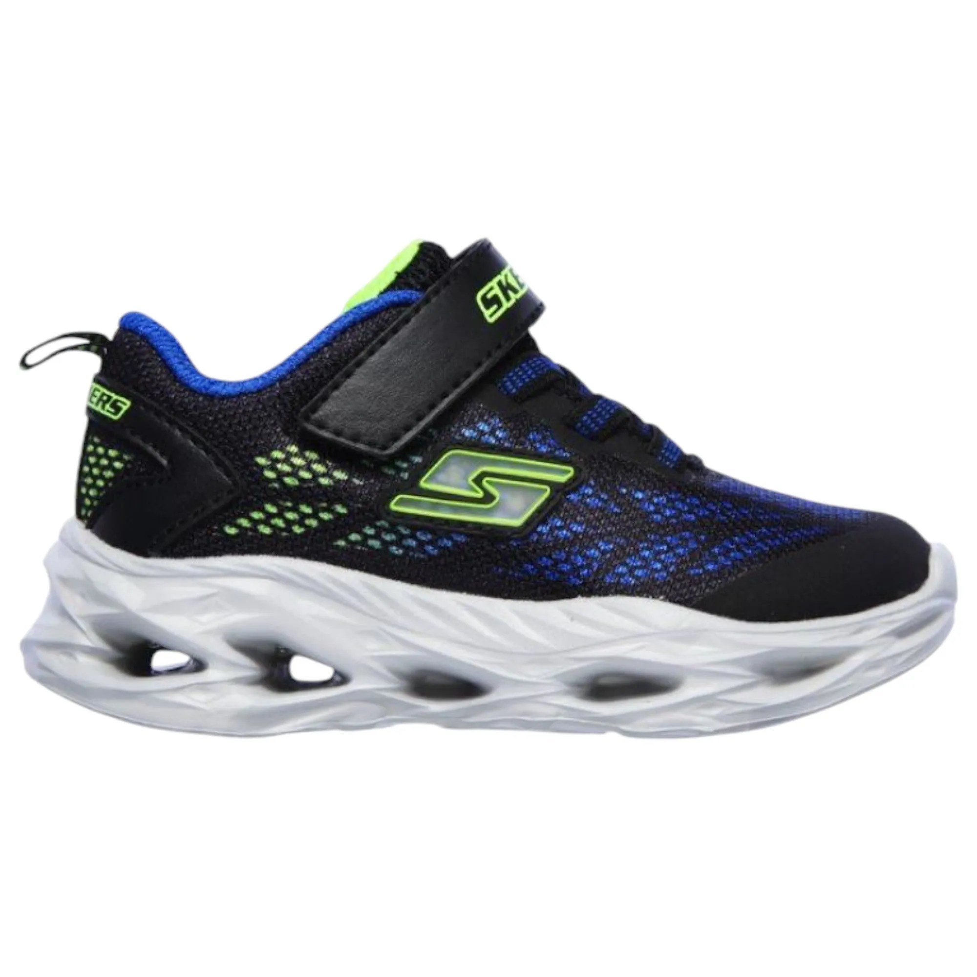 Infant Boys Skechers Vortex - Flash Shoes Black/Blue/Lime