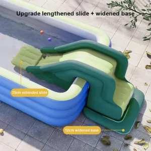 Inflatable Pool Slide For Kids Fun Outdoor Anti-Tipping Waterpark Slides Toy Waterpark Play Game Summer Toys Gifts