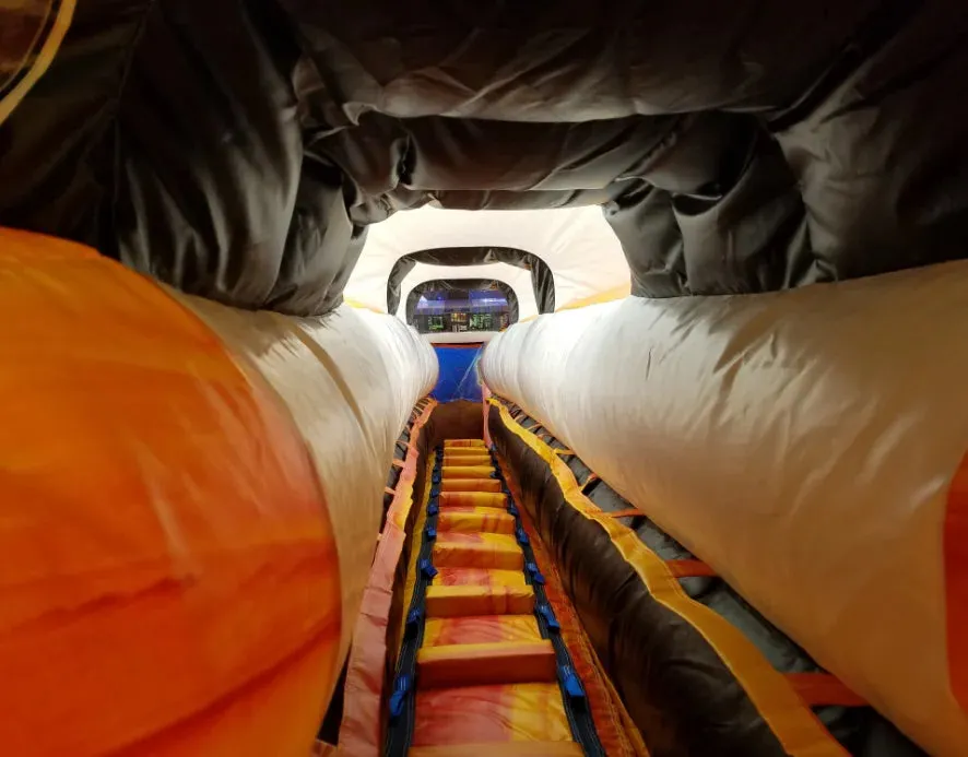 Inflatable Space Rocket Water Slide Fun