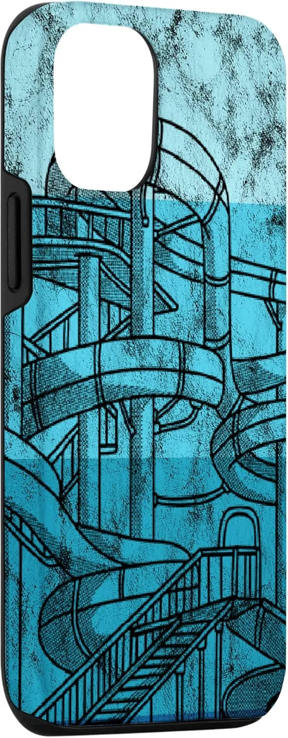 iPhone 12/12 Pro Water Slide Aqua Park Water Slide Lover Amusement Place Case