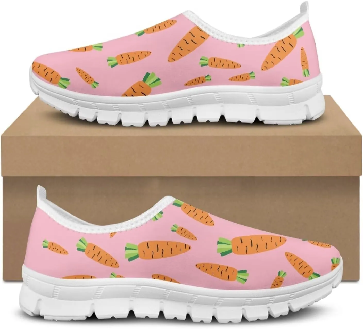 Jeiento Women's Easter Casual Loafers Slip On Walking Shoes Lightweight Travel Shoes