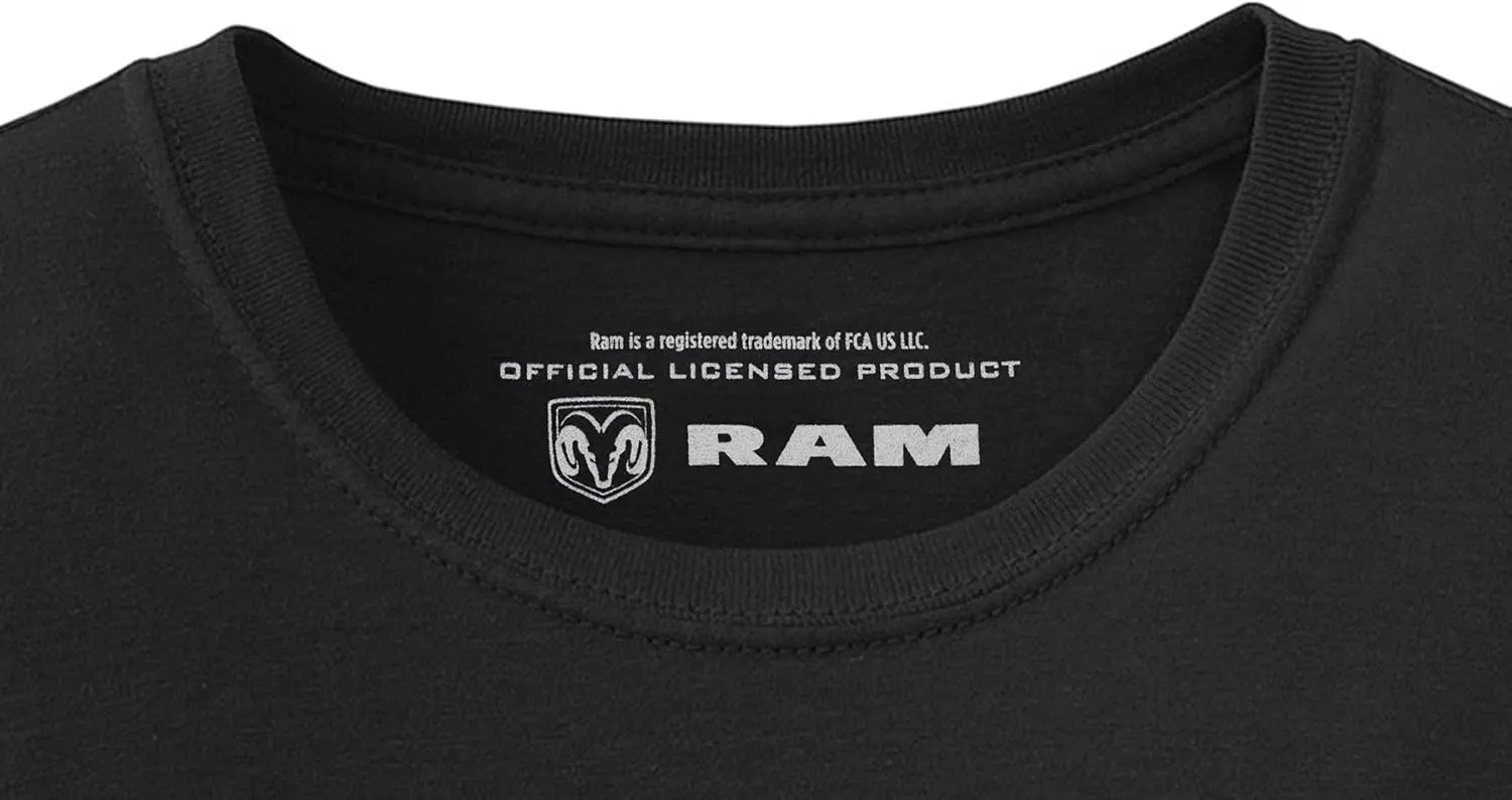 JH DESIGN GROUP Men's Dodge RAM Cummins T Shirt Crew Neck Black Shirt