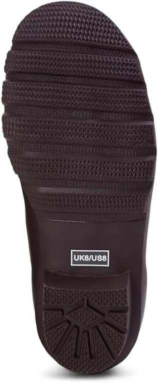 Jileon Womens Ankle Height Waterproof Rubber Rain Boots - Designed For Wide Feet & Wide Calves - Easy to Slip on and Off