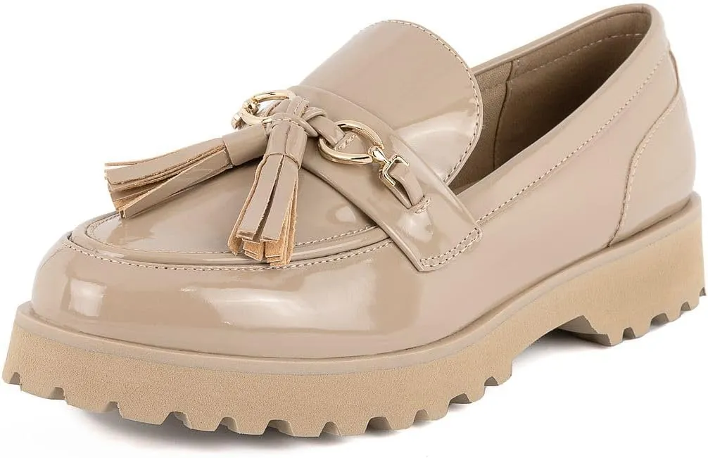 Jones New York Women Platform Slip On Chunky Loafers Shoes Penny Loafers for Ladies