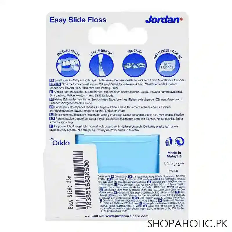 Jordan Easy Slide Mint Flavor Dental Floss, 30m