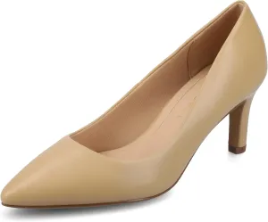 Journee Collection Womens Scylee Stiletto Heel Dress Pumps Cushioned Slip On Pointed Closed Toe Fashion Shoe