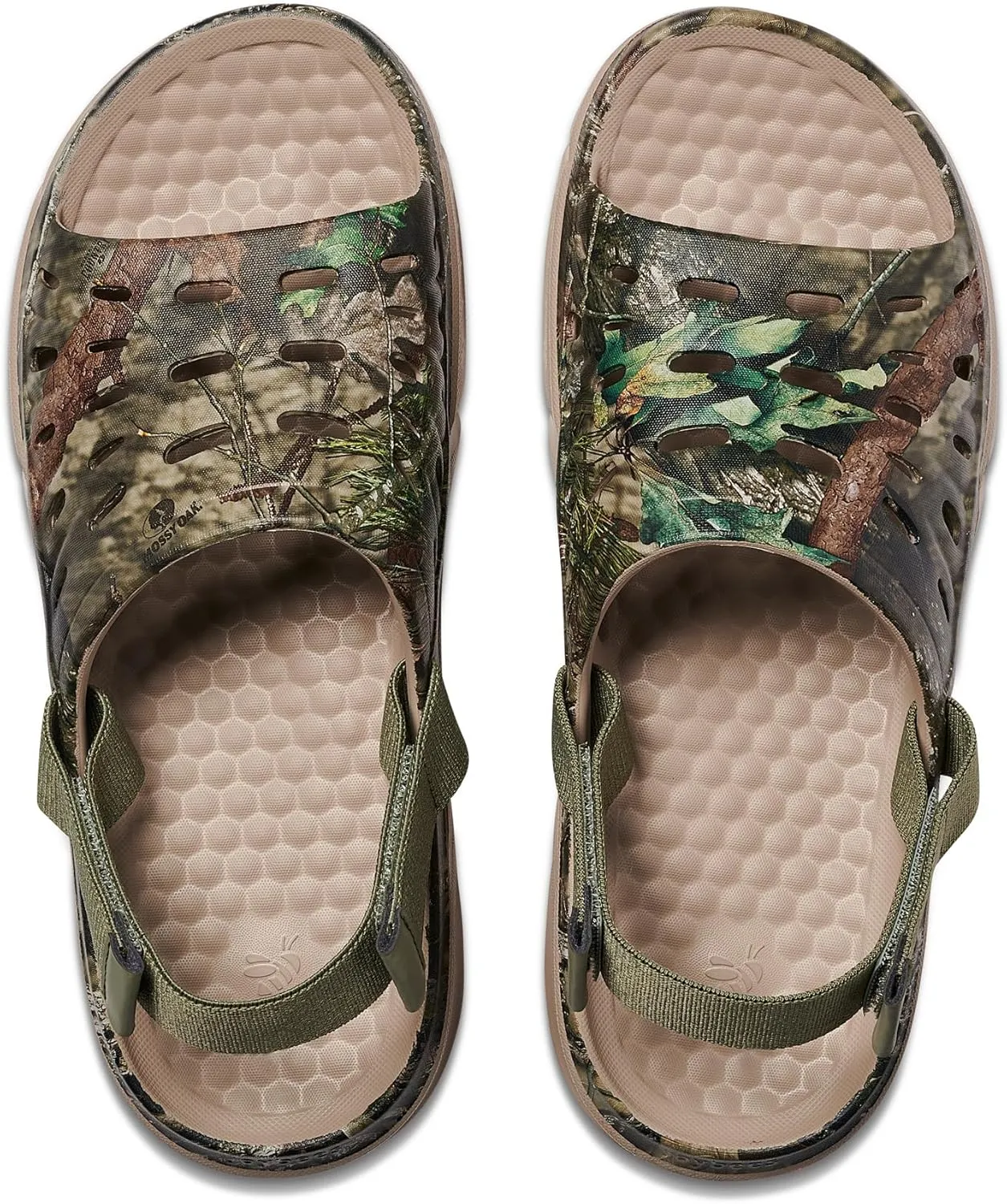 Joybees Mens Trekking Slide Sandals with Backstrap, Athletic Sport Shoes, Hiking, Camping, Water Resistant