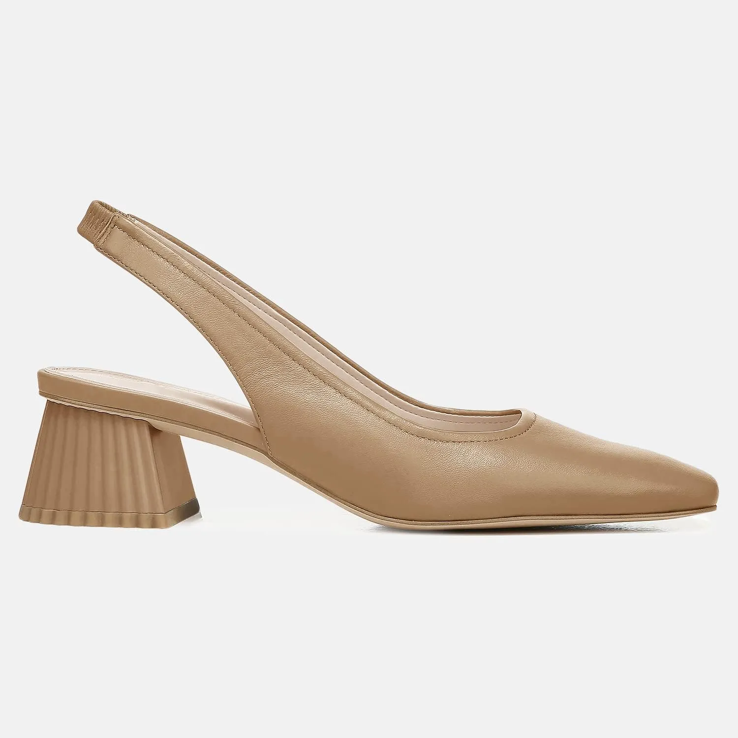 Juliet Holy Women's Slingback Low Chunky Heels Pumps Closed Square Toe Block Heel Slip On Party Dress Work Shoes