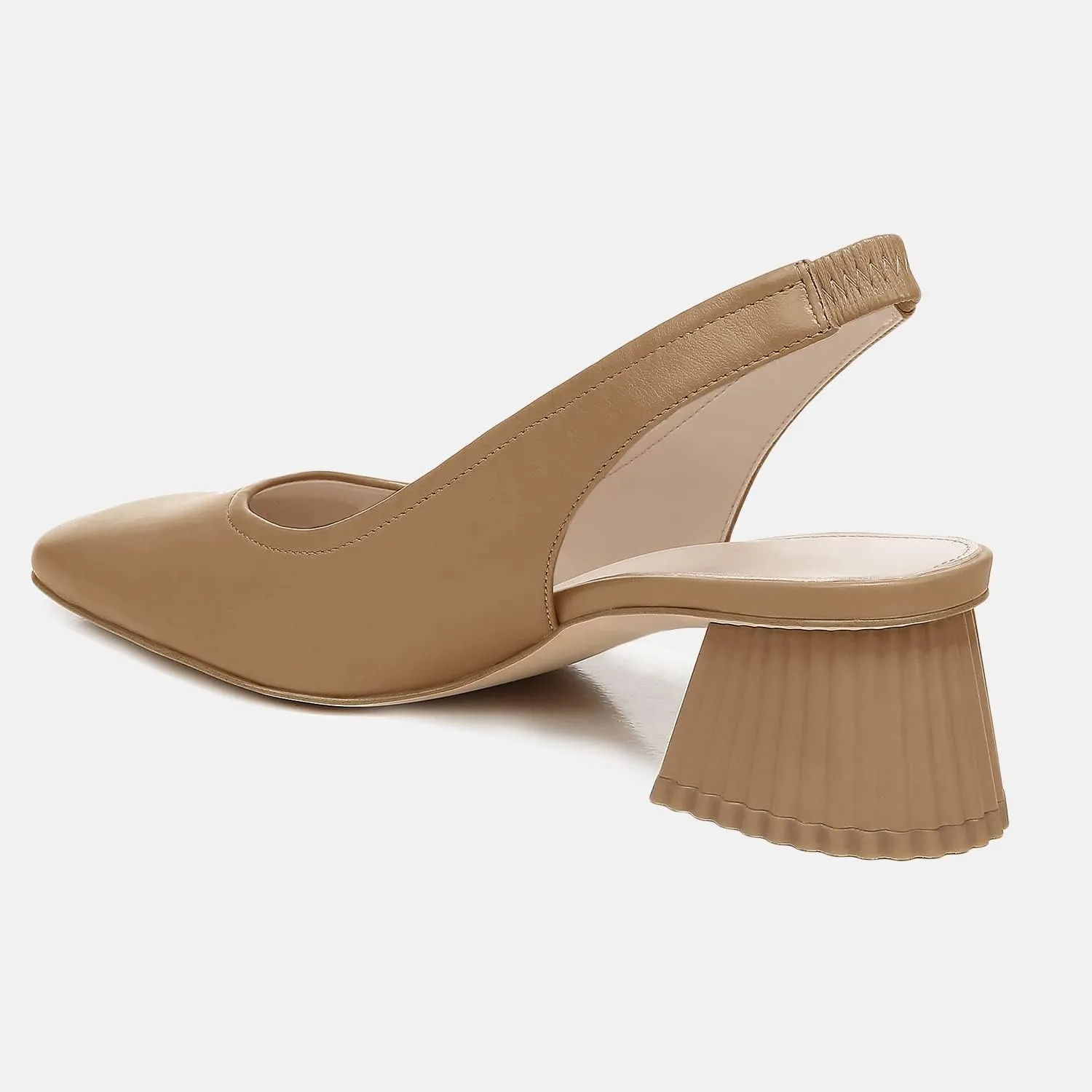 Juliet Holy Women's Slingback Low Chunky Heels Pumps Closed Square Toe Block Heel Slip On Party Dress Work Shoes