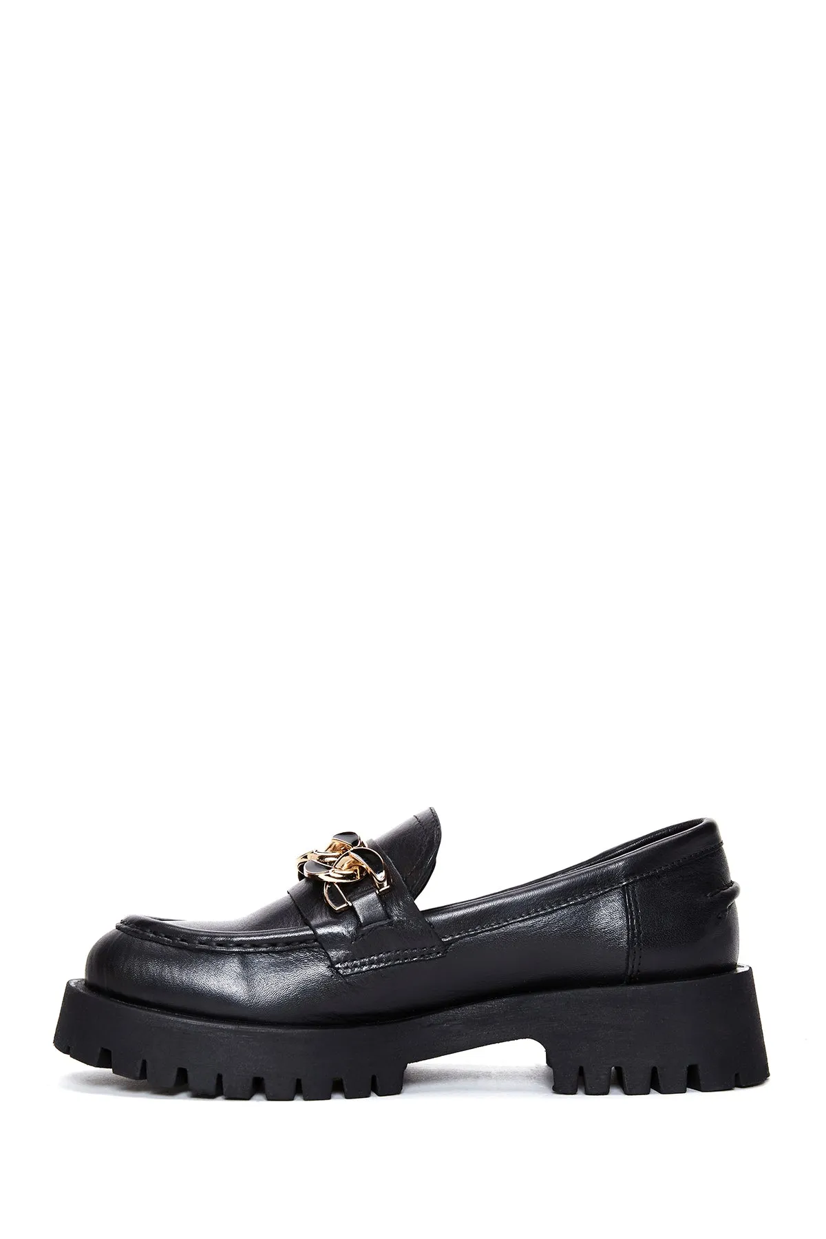Kadın Deri Zİncirli Loafer