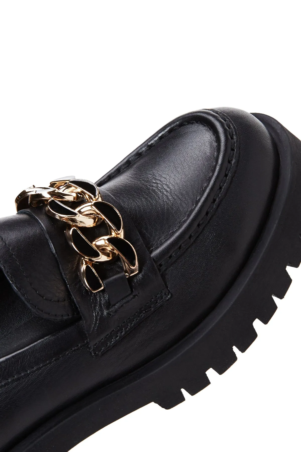 Kadın Deri Zİncirli Loafer