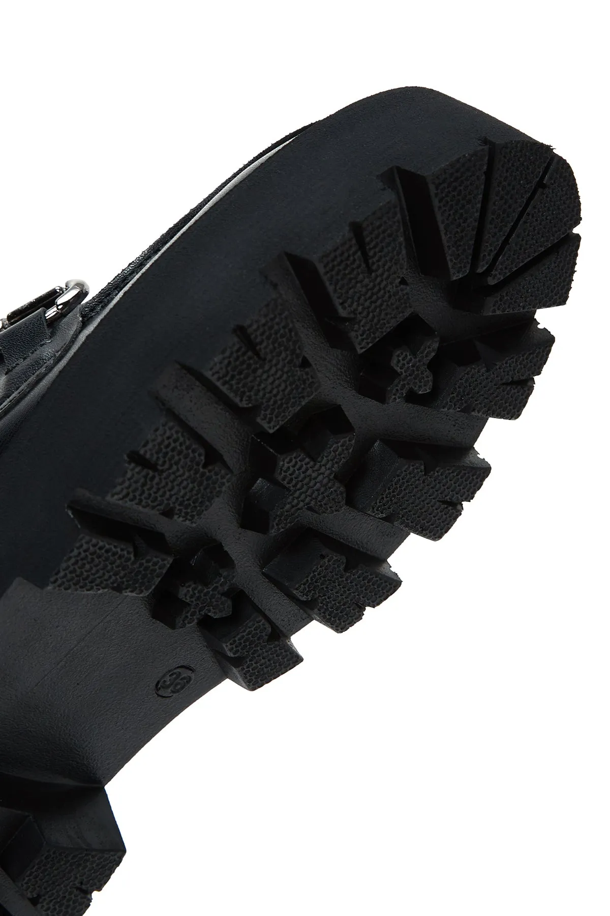 Kadın Siyah Tokalı Loafer