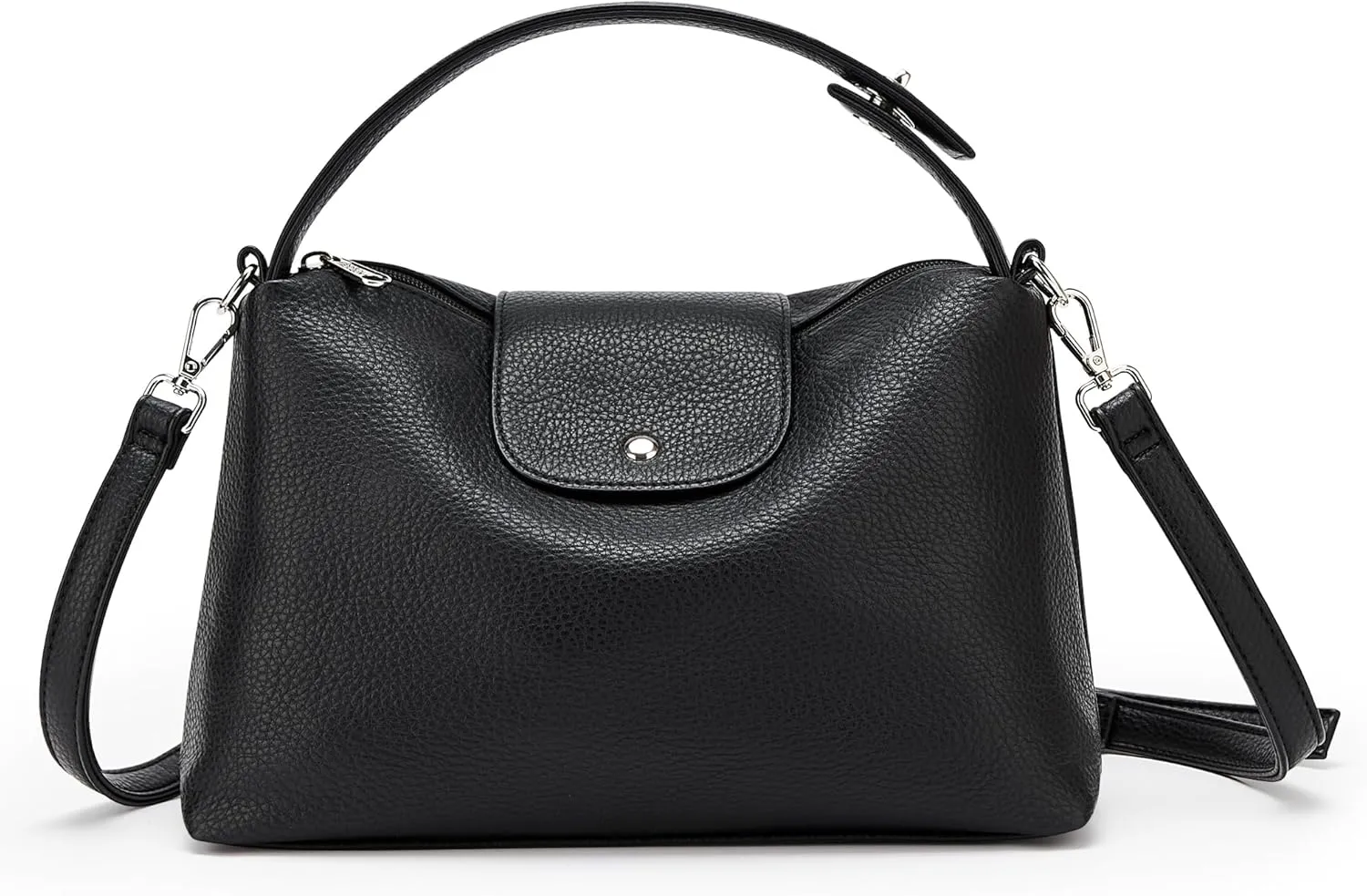 KALIDI Soft Vegan Leather Hobo Bag, Crossbody Purses Satchel for Women with Top Handle