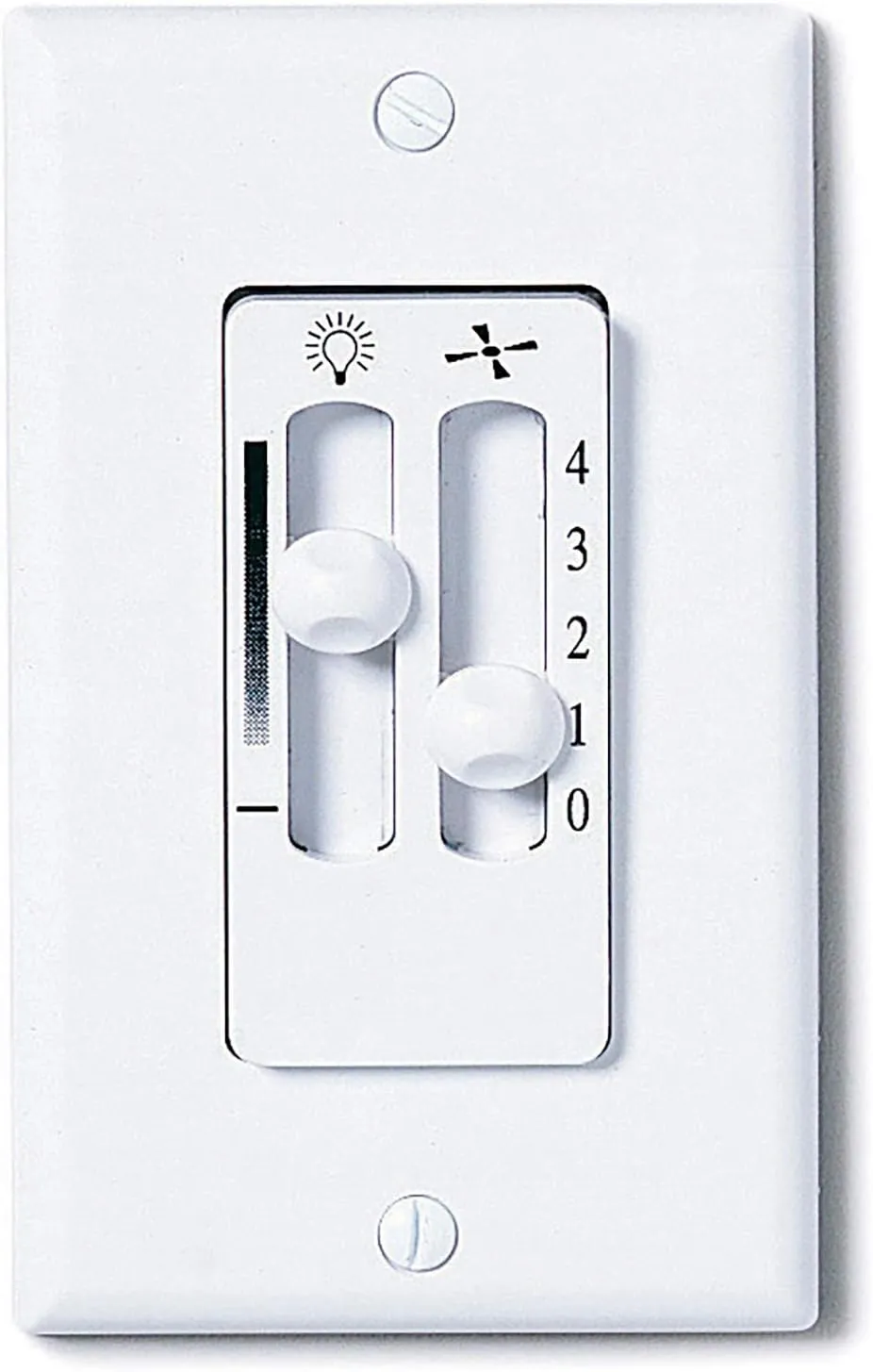 kathy ireland HOME Dual Slide Ceiling Fan and Light Control, White