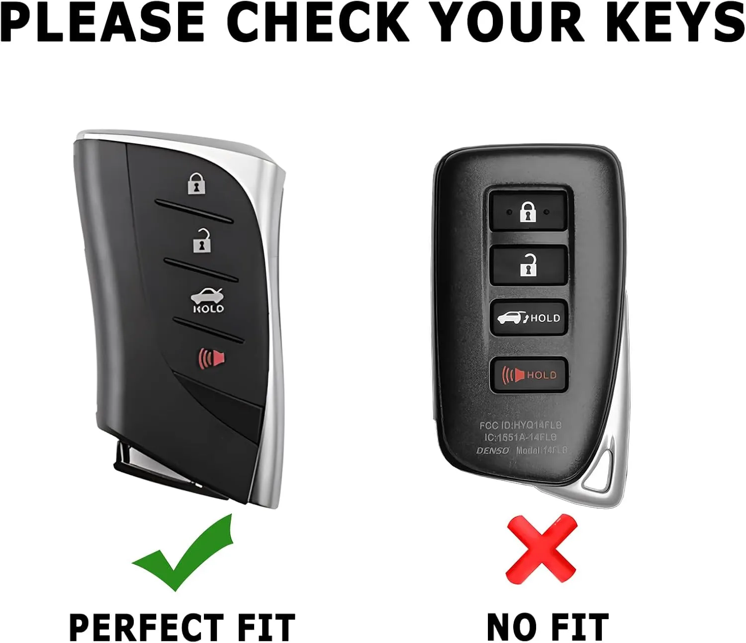 Keychain for Lexus Key Fob Cover Key Case Fit for 2018-2025 ES250 ES350 UX200 NX300h RX350 RX450h GX460 TX550 LX600 LS500 LC500h
