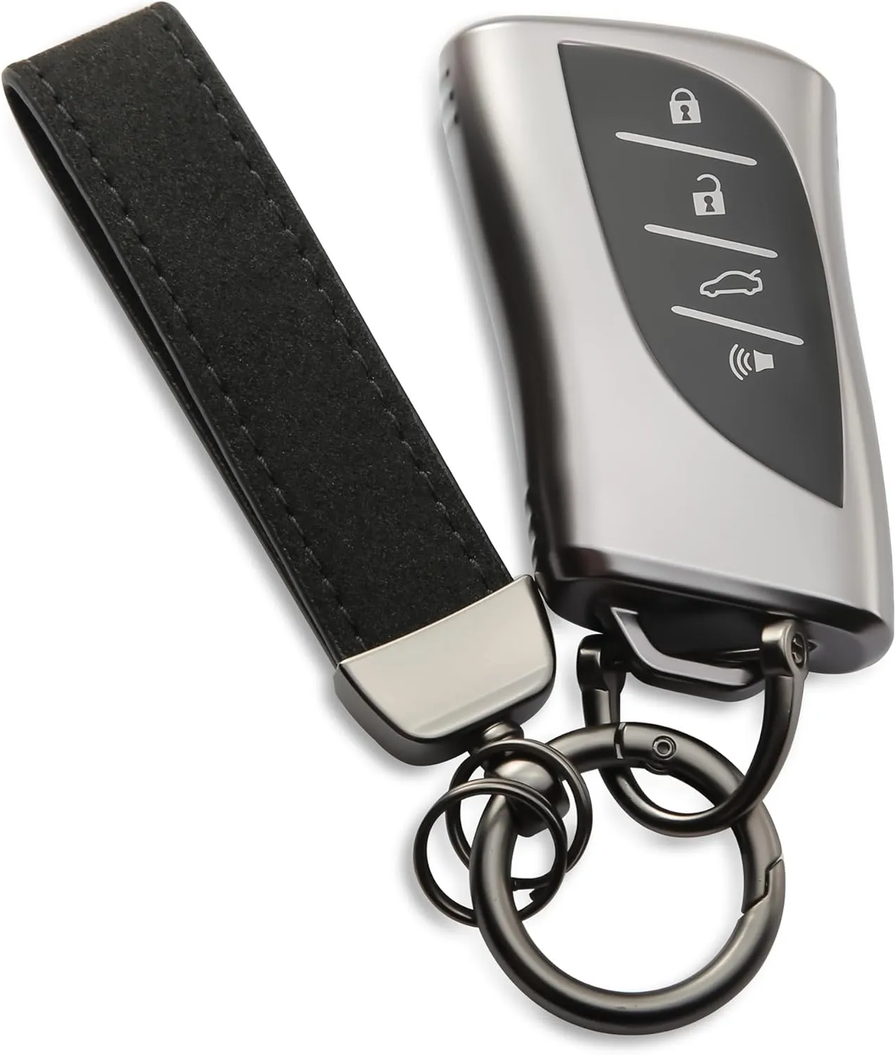 Keychain for Lexus Key Fob Cover Key Case Fit for 2018-2025 ES250 ES350 UX200 NX300h RX350 RX450h GX460 TX550 LX600 LS500 LC500h