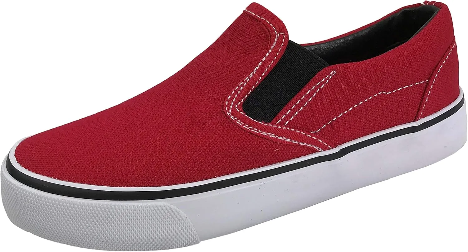 Kid's Classic Slip On Canvas Sneaker Tennis Shoes