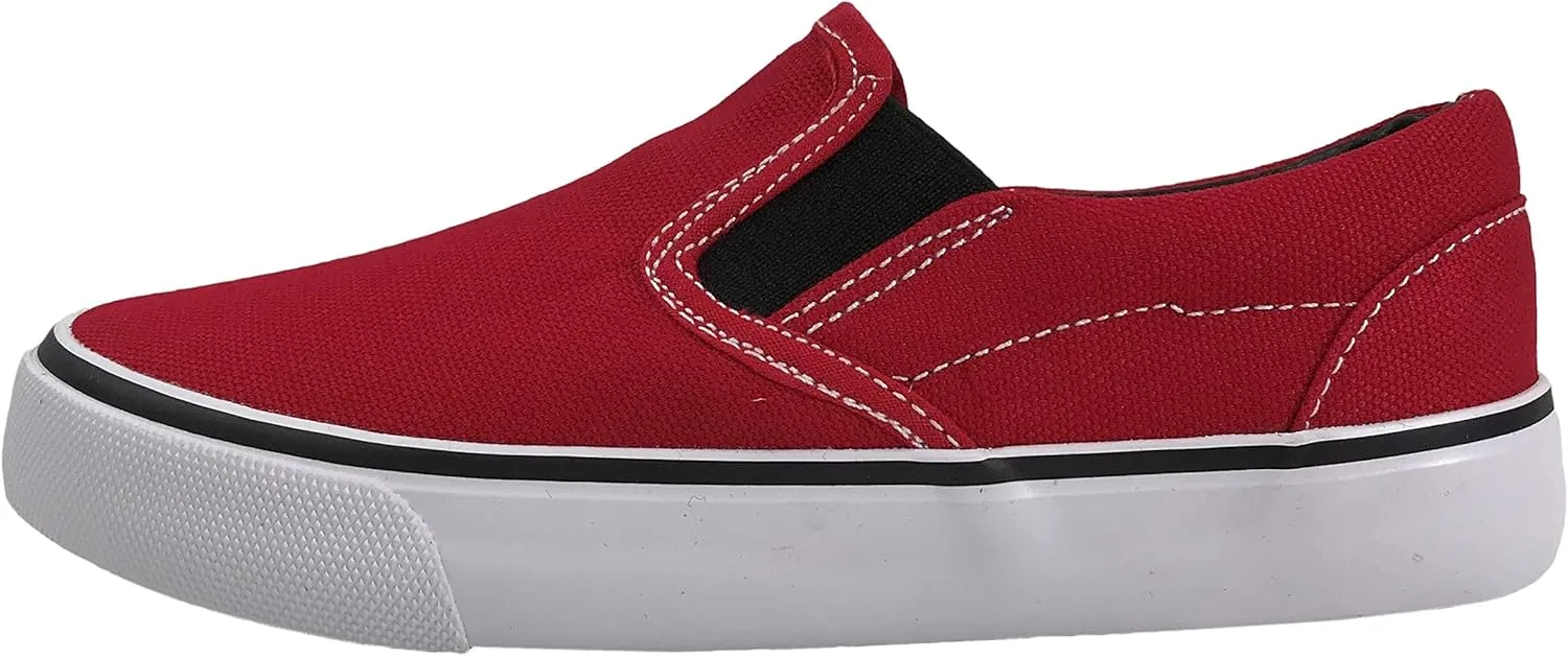 Kid's Classic Slip On Canvas Sneaker Tennis Shoes