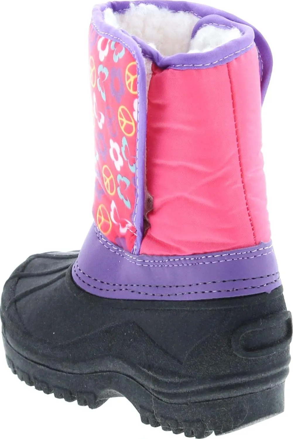 Kids Easy Slip On Waterproof Warm Winter Boots