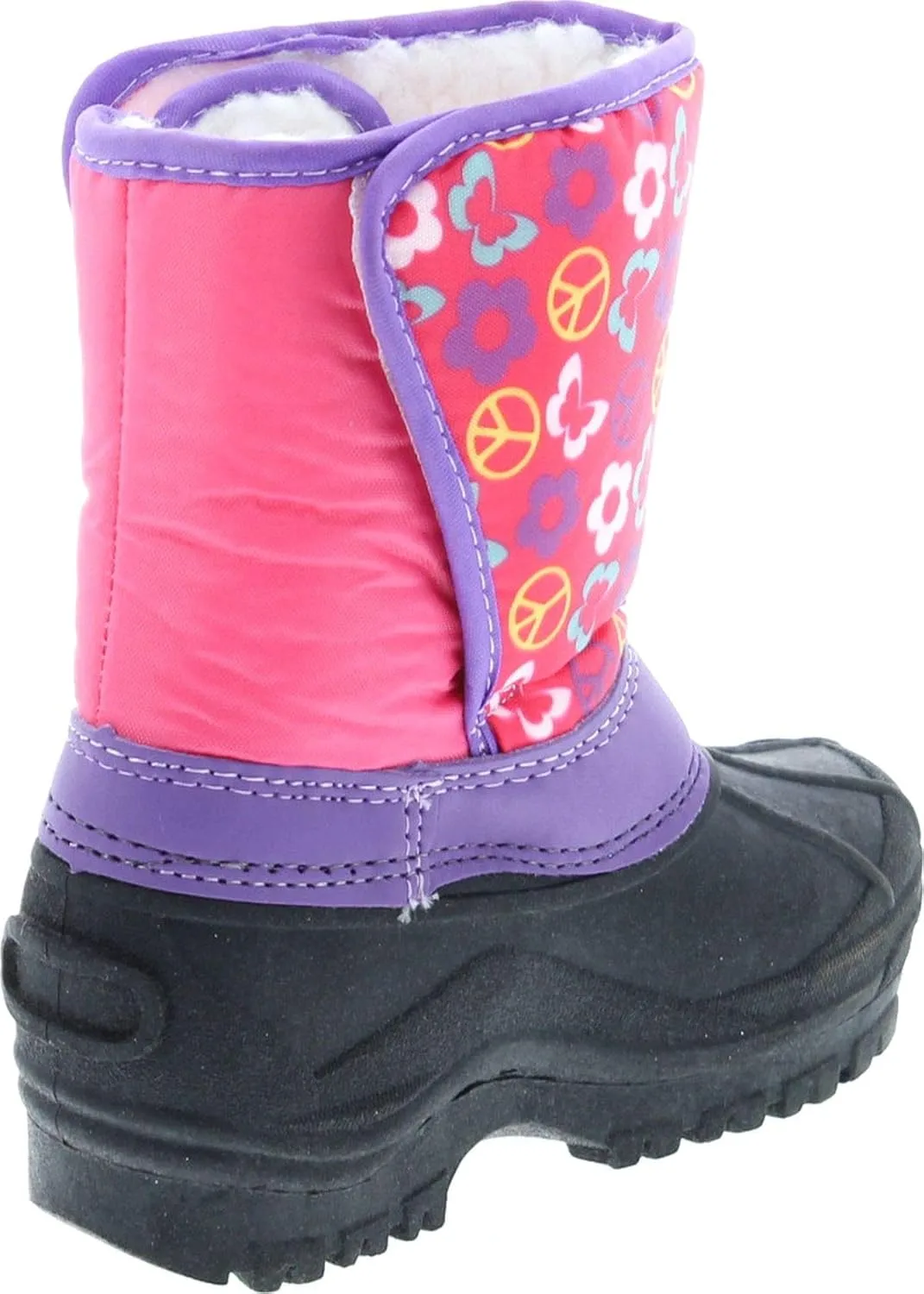 Kids Easy Slip On Waterproof Warm Winter Boots